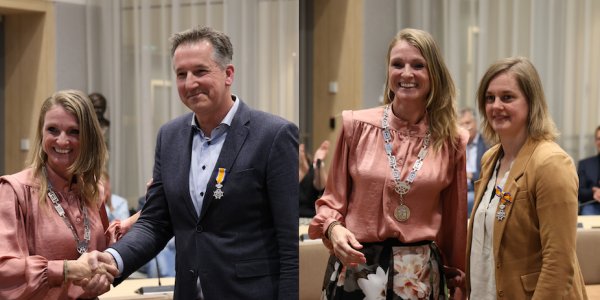 Foto: Koninklijke onderscheidingen bij afscheid Nijkerkse raadsleden