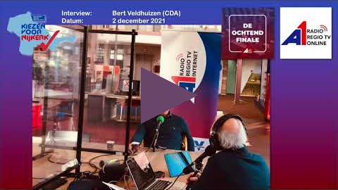 A1 Mediagroep  Kiezen voor Nijkerk Interview Bert Veldhuizen CDA 2 dec 2021